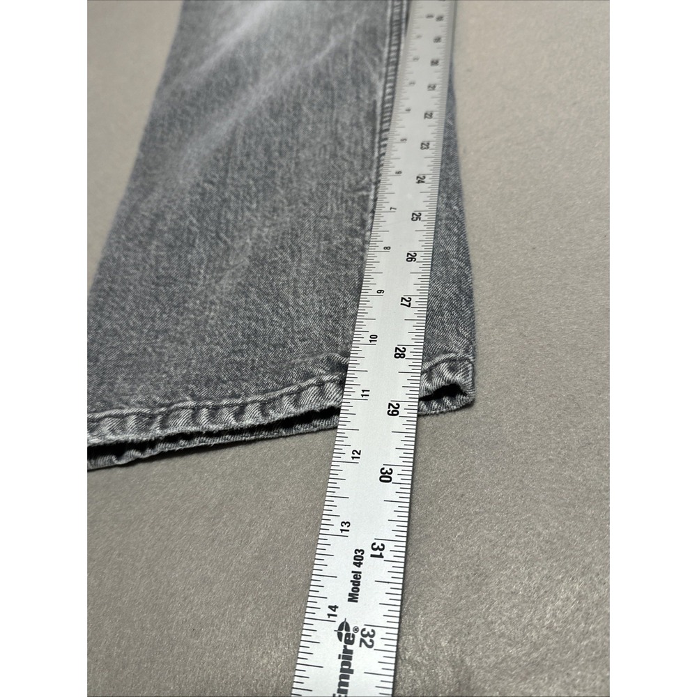 H&M Women's Denim Gray/black Slim Straight Jeans Size 14 - Picture 3 of 6